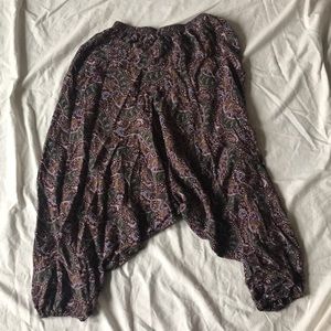 Maroon harem pants